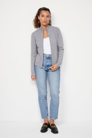 Cardigan in cashmere - Grigio