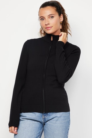 Cardigan in cashmere - Nero