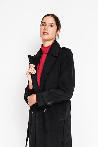 Cappotto in lana - Nero