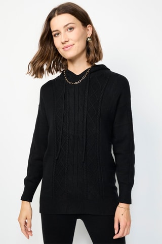 Maglia e pantaloni larghi a vita alta - Nero