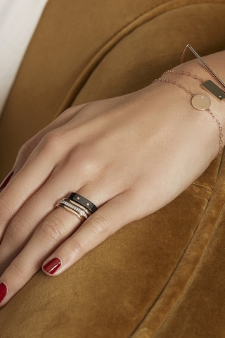 Anillo - Oro rosa y diamantes