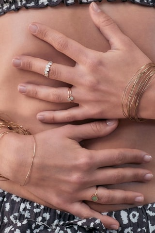 Anillo - Oro rosa y diamantes