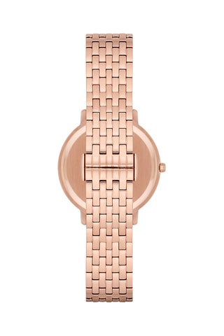 Reloj de cuarzo de acero - Rosa dorado