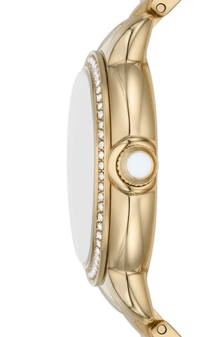 Reloj de cuarzo de acero - Dorado