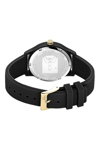 Reloj de cuarzo de silicona - Negro