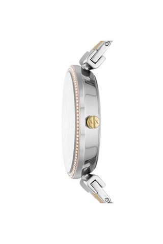 Reloj de cuarzo de acero - 
Plateado y negro