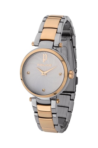 Reloj de cuarzo de acero Korana - Dorado y plateado