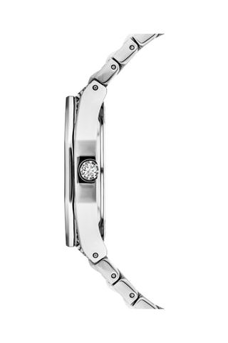 Reloj de cuarzo de acero - Plateado