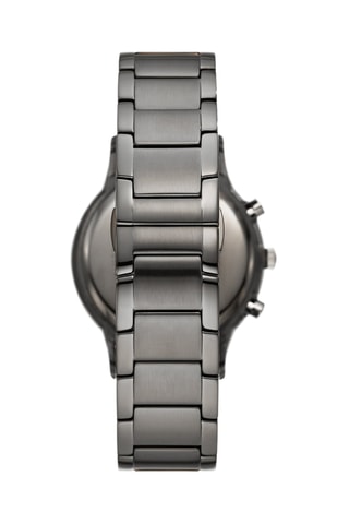 Reloj de cuarzo de acero - Cronógrafo - Antracita y negro