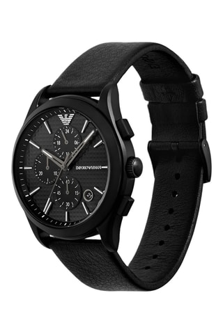 Estuche reloj de cuarzo de piel y correa de piel