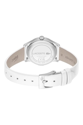 Reloj de cuarzo de piel - Blanco