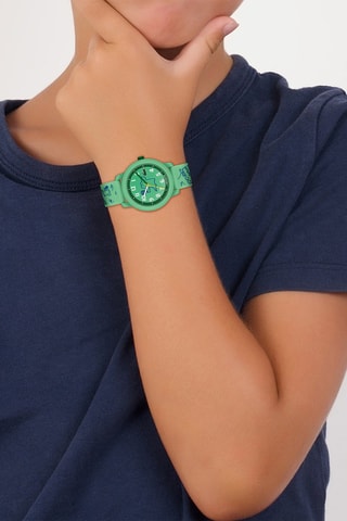 Reloj de cuarzo de silicona - Verde