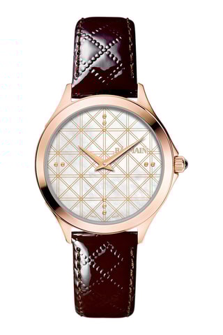 Reloj de cuarzo de piel y nácar Balmain Flamea