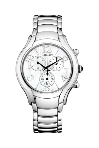 Reloj de cuarzo de acero y nácar Balmain Chrono Lady - Cronógrafo
