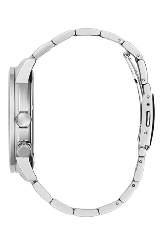 Reloj de cuarzo de acero - Plateado