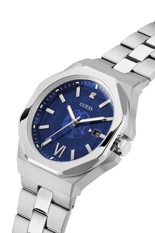 Reloj de cuarzo de acero - Plateado