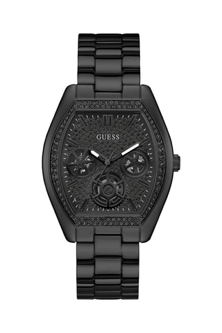 Reloj de cuarzo de acero - Negro