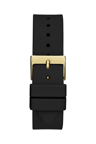 Reloj de cuarzo de silicona - Negro y dorado