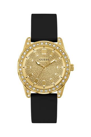 Reloj de cuarzo de silicona - Negro y dorado