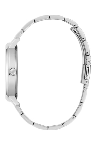 Reloj de cuarzo de acero inoxidable - Plateado