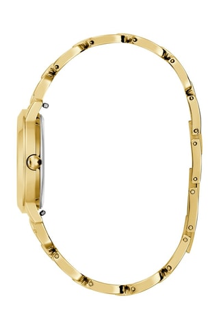 Reloj de cuarzo de acero reciclado - Dorado