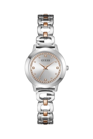 Reloj de cuarzo de acero reciclado - Plateado