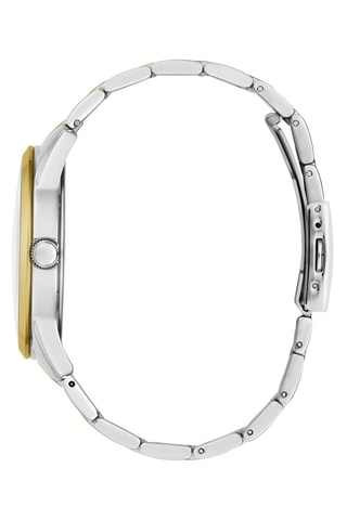 Reloj de cuarzo de acero inoxidable - Bicolor y dorado