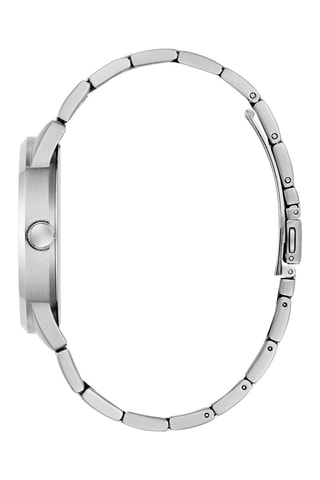 Reloj de cuarzo de acero inoxidable - Plateado