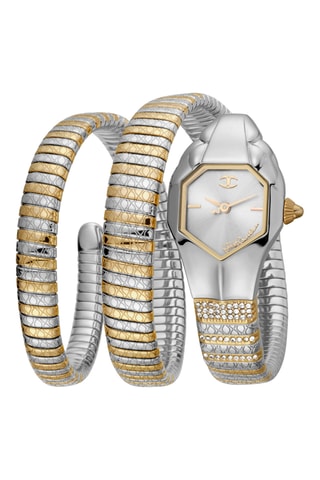 Reloj de cuarzo de acero - Plateado y dorado