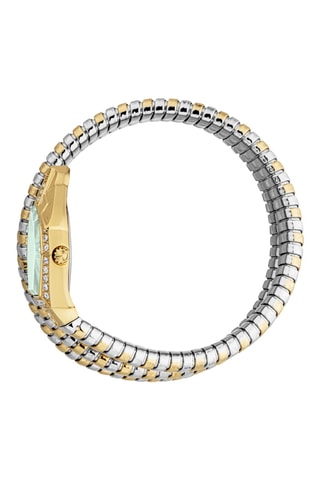 Reloj de cuarzo de acero - Plateado y dorado