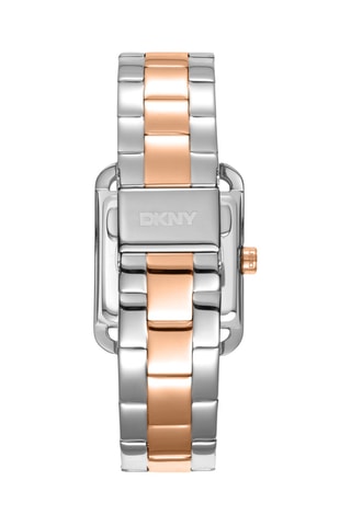 Reloj de cuarzo de acero - Rosa dorado y plateado