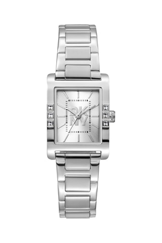 Reloj de cuarzo de acero - Plateado