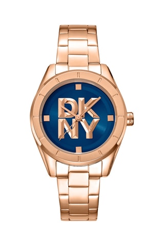 Reloj de cuarzo de acero - Rosa dorado