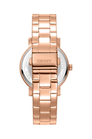 Reloj de cuarzo de acero - Rosa dorado