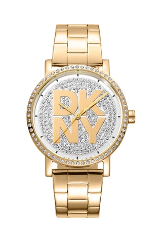 Reloj de cuarzo de acero - Dorado