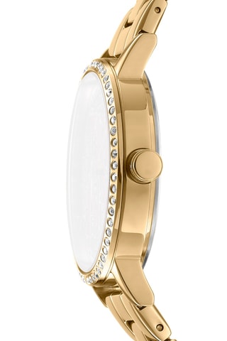 Reloj de cuarzo de acero - Dorado