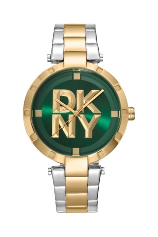 Reloj de cuarzo de acero - Plateado y dorado