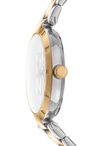 Reloj de cuarzo de acero - Plateado y dorado