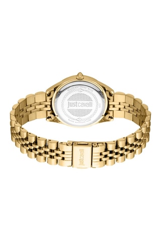 Reloj de cuarzo de acero y cristales checos Vittoria - Dorado y verde oscuro