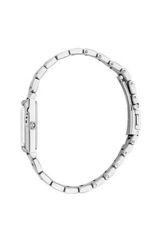 Reloj de cuarzo de acero y cristales checos Dolcezza - Plateado