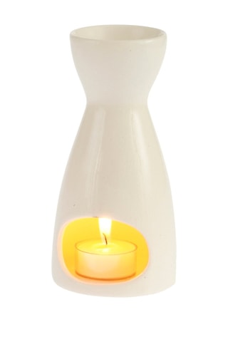 Bruciatore profumo in ceramica - Bianco