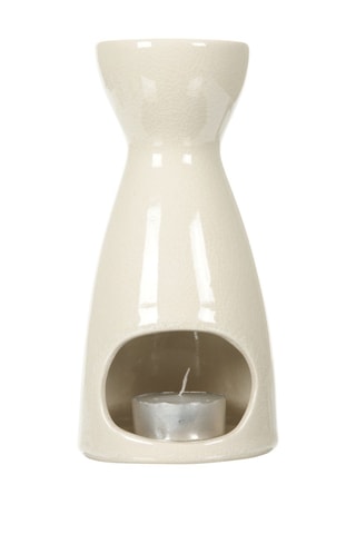 Bruciatore profumo in ceramica - Bianco