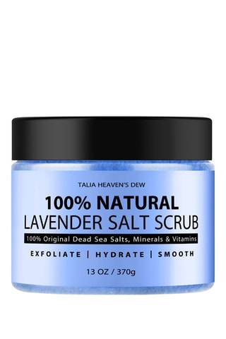 Exfoliante hidratante - Lavanda pura y sales del Mar Muerto - 370 g