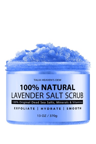 Exfoliante hidratante - Lavanda pura y sales del Mar Muerto - 370 g