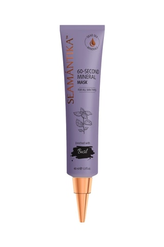 Mascarilla mineral 60 segundos con extracto de hoja de albahaca - Para todo tipo de piel