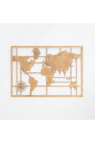 Adorno mural - 100 x 70 x 1 cm - Imitación madera