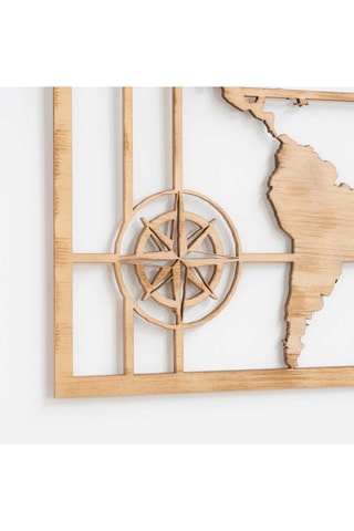 Adorno mural - 100 x 70 x 1 cm - Imitación madera