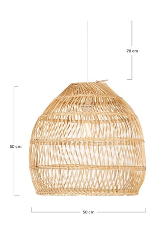 Lámpara de techo de ratán - Natural