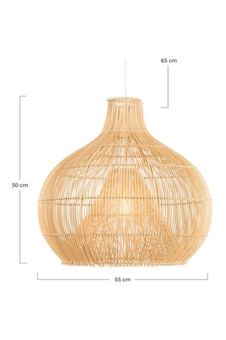Lámpara de techo de ratán - Natural