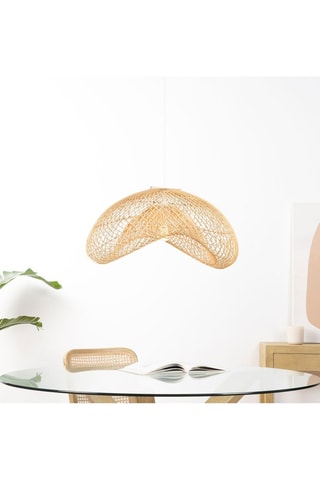 Lámpara de techo de ratán - Natural